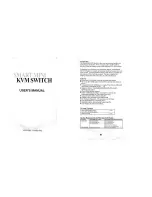 Syba KVM02-002 User Manual предпросмотр