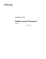 Sybase Adaptive Server 15.0.2 Installation Manual preview