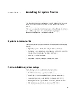 Предварительный просмотр 11 страницы Sybase Adaptive Server Enterprise 12.5.x Quick Installation Manual