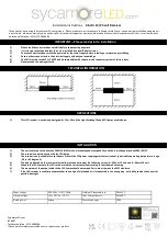 Sycamore SY2416 Installation Instructions предпросмотр