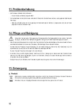 Preview for 12 page of Sygonix 1342392 Operating Instructions Manual