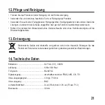 Preview for 21 page of Sygonix 1423058 Operating Instructions Manual