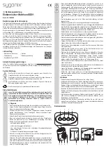 Предварительный просмотр 1 страницы Sygonix 1493035 Operating Instructions Manual