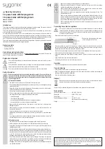 Предварительный просмотр 2 страницы Sygonix 1576972 Operating Instructions