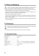 Preview for 12 page of Sygonix 1578792 Operating Instructions Manual