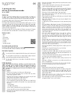 Preview for 3 page of Sygonix 16885X1 Operating Instructions Manual