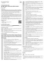 Preview for 3 page of Sygonix 1732605 Operating Instructions Manual