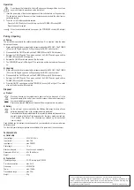 Preview for 4 page of Sygonix 1732605 Operating Instructions Manual