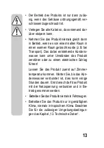 Preview for 13 page of Sygonix 1911206 Operating Instructions Manual