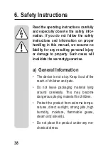 Preview for 38 page of Sygonix 2143108 Operating Instructions Manual