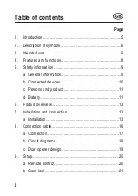 Preview for 2 page of Sygonix 2299888 Operating Instructions Manual