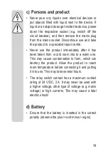 Preview for 11 page of Sygonix 2299888 Operating Instructions Manual