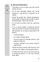 Preview for 9 page of Sygonix 2299889 Operating Instructions Manual