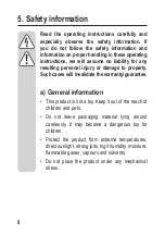 Предварительный просмотр 8 страницы Sygonix 2299890 Operating Instructions Manual