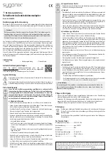 Предварительный просмотр 1 страницы Sygonix 2336878 Operating Instructions