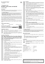 Предварительный просмотр 4 страницы Sygonix 2336878 Operating Instructions