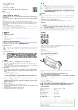 Предварительный просмотр 1 страницы Sygonix 2368869 Operating Instructions