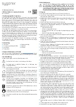 Предварительный просмотр 1 страницы Sygonix 2568478 Operating Instructions Manual