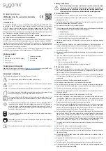 Preview for 4 page of Sygonix 2568478 Operating Instructions Manual