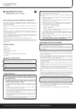 Preview for 3 page of Sygonix 43171S Operating Instructions Manual