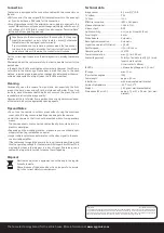 Preview for 4 page of Sygonix 59412W1 Operating Instructions Manual