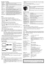 Preview for 2 page of Sygonix Starlight 720P Operating Instructions Manual