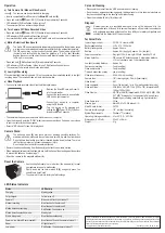 Preview for 4 page of Sygonix Starlight 720P Operating Instructions Manual