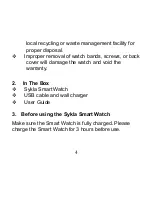 Preview for 4 page of Sykla One User Manual