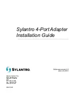 Preview for 1 page of Sylantro 4-Port Adapter Installation Manual