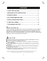 Preview for 2 page of Sylvania 10000-12000Btu/h Owner'S Manual