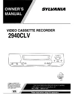 Sylvania 2940CLV Owner'S Manual preview