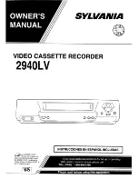 Sylvania 2940LV Owner'S Manua preview