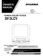 Preview for 1 page of Sylvania 3913LCV Owner'S Manual