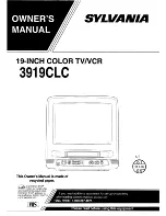 Sylvania 3919CLC Owner'S Manual preview