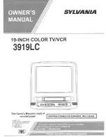 Sylvania 3919LC Owner'S Manual preview