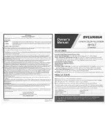 Sylvania 4913LTV Owner'S Manual предпросмотр