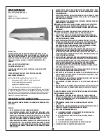 Preview for 1 page of Sylvania 4SYY600STS Installation Instructions Manual