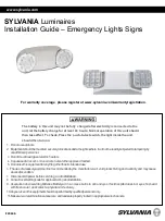 Preview for 1 page of Sylvania 60763 Installation Manual