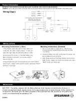 Preview for 2 page of Sylvania 60763 Installation Manual