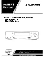 Sylvania 6240CVA Owner'S Manual preview