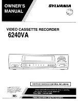 Sylvania 6240VA Owner'S Manual preview