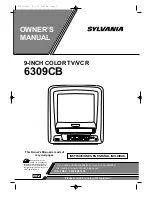 Предварительный просмотр 1 страницы Sylvania 6309CB Owner'S Manual