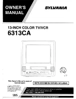 Sylvania 6313CA Owner'S Manual preview