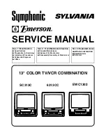 Sylvania 6313CC Service Manual preview