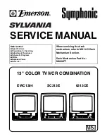 Предварительный просмотр 3 страницы Sylvania 6313CG Service Manual