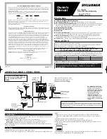 Sylvania 6427CTC Owner'S Manual preview