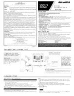 Sylvania 6432FE Owner'S Manual preview