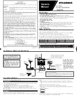 Sylvania 6432TD Owner'S Manual preview