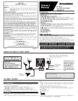 Sylvania 6432TE Owner'S Manual preview