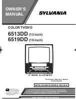 Preview for 1 page of Sylvania 6513DD, 6519DD Owner'S Manual